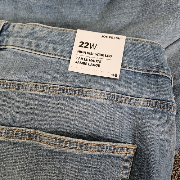 22w plus highrise wide leg jeans - Picture 5 of 12